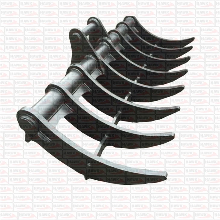 Excavator Mounted Hydraulic Root Rake