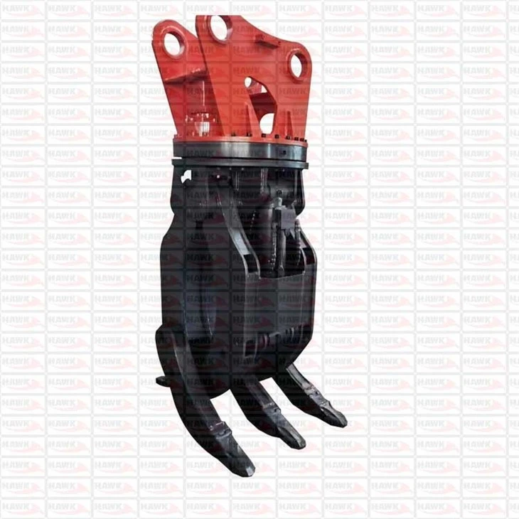 Cylinder Excavator Attachment Grapple