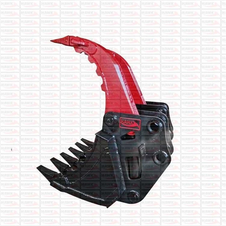 Cylinder Hydraulic Excavator Attachments Grab Bucket