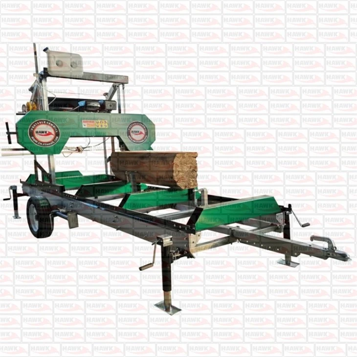 Portable Petrol Sawmill With Trailer